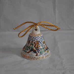 Russian Collectible Porcelain Bell Winter Christmas Амосов И. И. Русская Зима